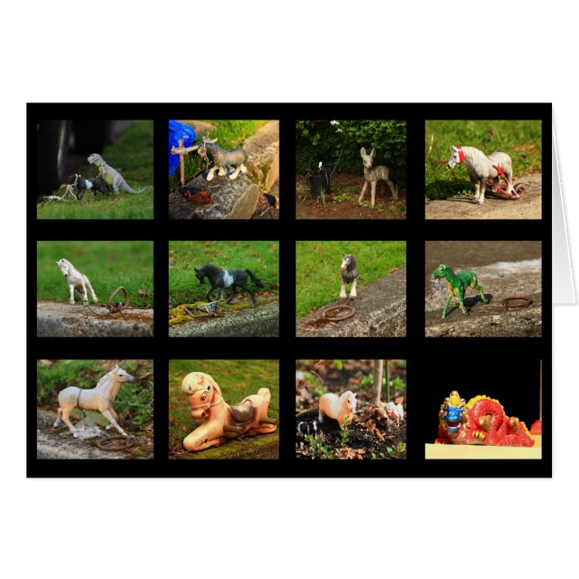 Cartão Animais selvagens de Beaumont (Frente Horizontal)