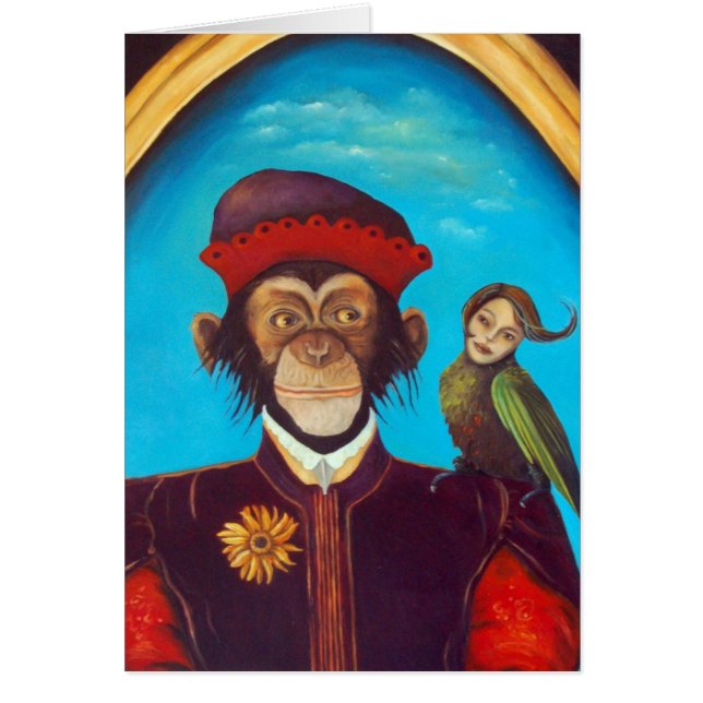 Cartão Animal de estimação incomum (Frente)