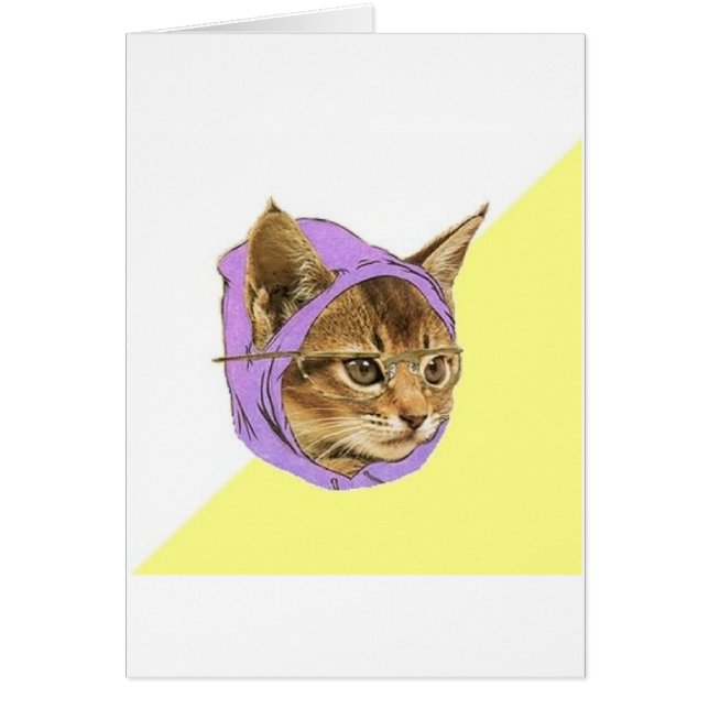 Cartão Animal Meme do conselho do gato do gatinho do (Frente)