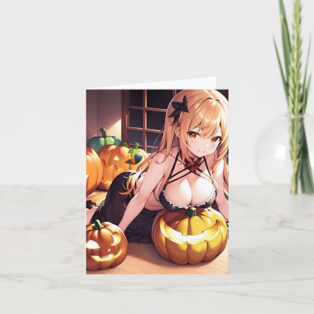 Cartão Anime de Halloween H (Frente)