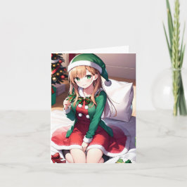 Cartão Anime de Natal N - AI