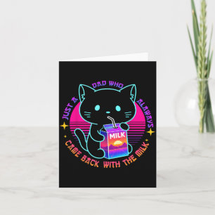 Cartão Anime Gato Um Pai Que Sempre Voltava Com O