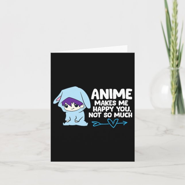 Cartão Anime Me Faz Feliz (Frente)