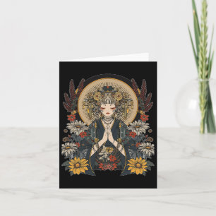 Cartão Anime Motivo Mangá Arte Mandala Anime 