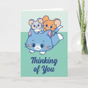 Cartão Anime Tom, Jerry e Tuffy