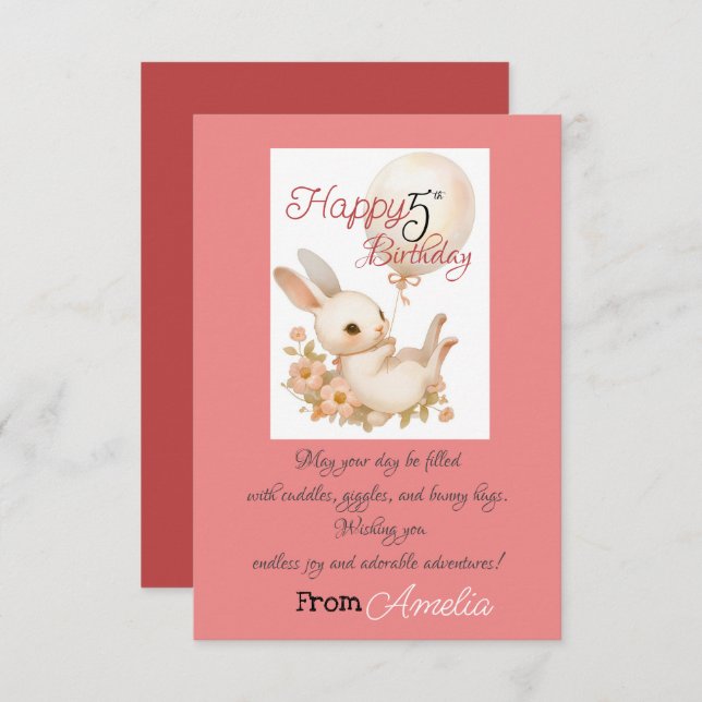 Cartão Aniversário (Frente/Verso)