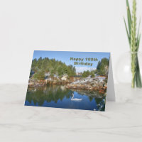 Aniversário, 100º, lago de montanha, placa Swan
