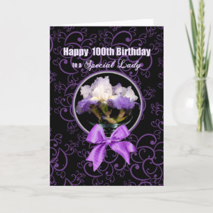 Cartão Aniversário - 100º - Senhora Especial - Íris P