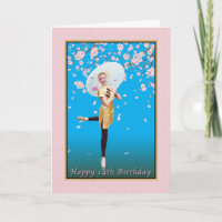Aniversário, 14, Ballerina, Cherry Blossoms