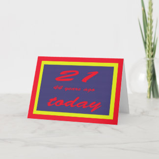 Cartão aniversário 65