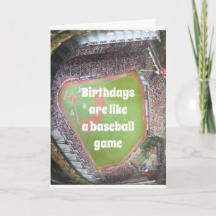 CARTÃO "ANIVERSÁRIO 70" BASEBALL E ANIVERSÁRIOS!!!
