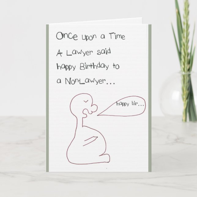 Cartão Aniversário - Advogados e (Frente)