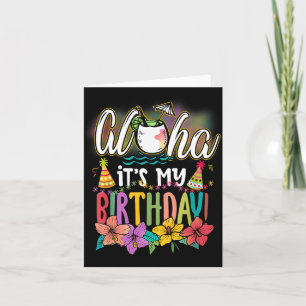 Cartão Aniversário Aloha Havaiano Praias Aloha Havaí