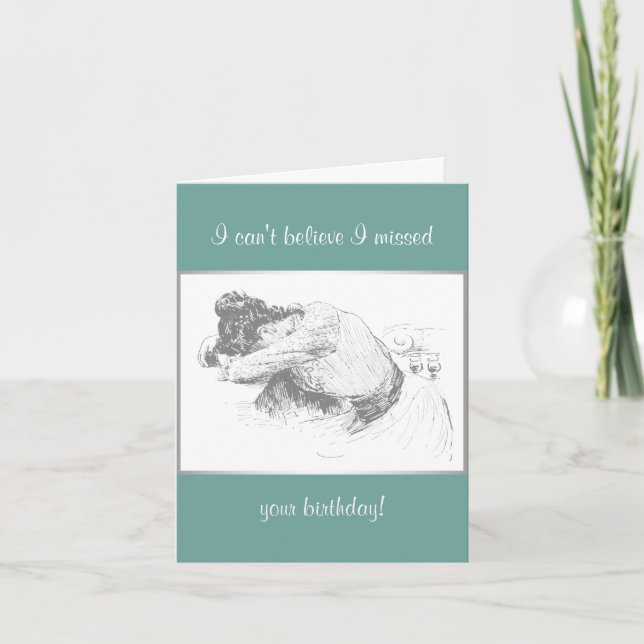 Cartão Aniversário atrasado (Frente)