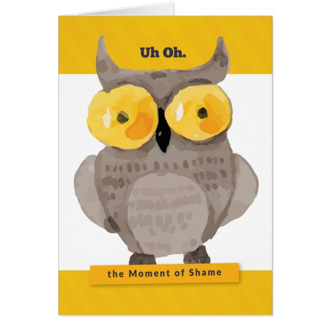 Cartão Aniversário atrasado, Engraçado, Adivinha QUEM EST (Frente)