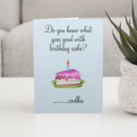 Aniversário Bebendo Humor Vodka Torna Engraçado