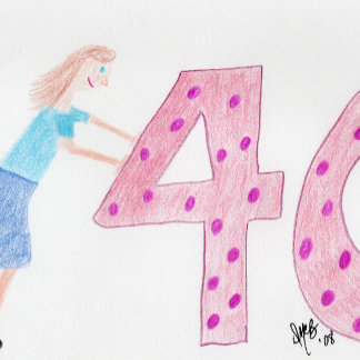 Cartão Aniversário - Bem-vindos à Multidão Pushing 40 - C