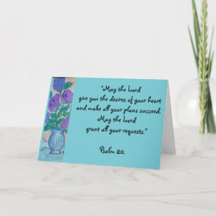 Cartão Aniversário Bênção