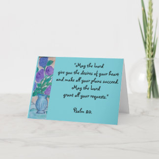 Cartão Aniversário Bênção