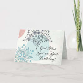 Cartão Aniversário Bênção Números 6:24 O Senhor Abençoa-T