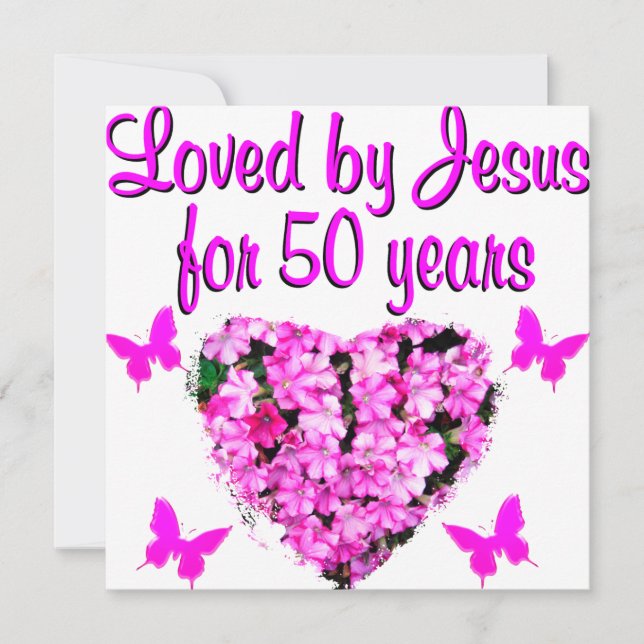 Cartão ANIVERSÁRIO bonito 50 (Frente)