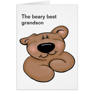 Cartão Aniversário bonito do urso de ursinho