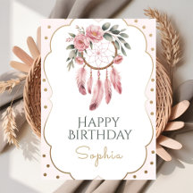 Aniversário Chic Floral Boho