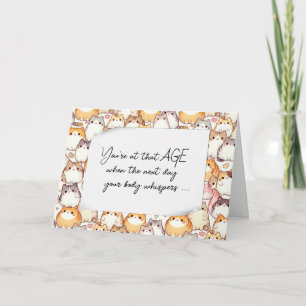 Cartão Aniversário Chubby Cartoon Gata Humor