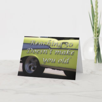Cartão Aniversário Clássico do 50º Carro