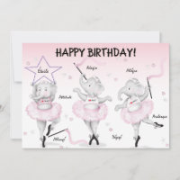 Aniversário da Bailarina Elefante