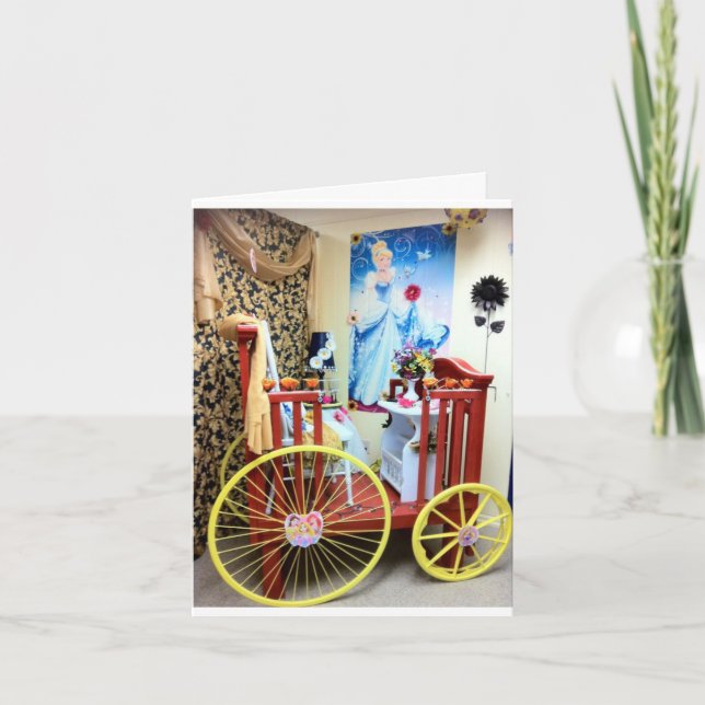 Cartão aniversário da Cinderela (Frente)