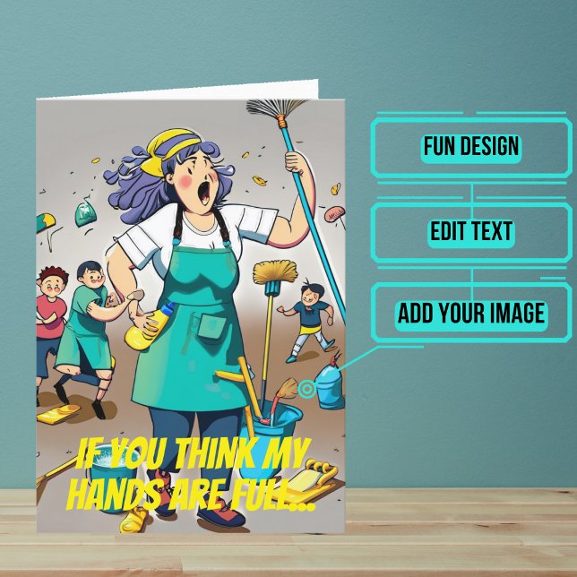 Cartão Aniversário da Guardiã Fêmea Cheio (This fun card is specifically for the custodian friend in your life.)