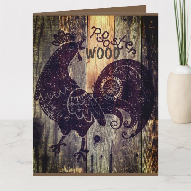 CARTÃO ANIVERSÁRIO DA MADEIRA ROOSTER (Frente)