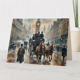 Cartão Aniversário da Misty London Street 1800