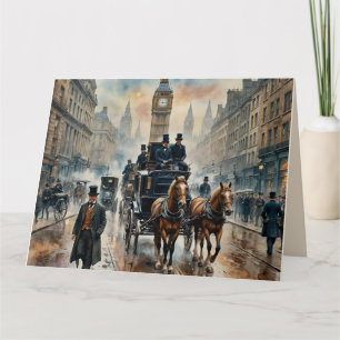 Cartão Aniversário da Misty London Street 1800