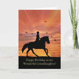 Cartão Aniversário da Netinha Cavalo e Cavaleiro