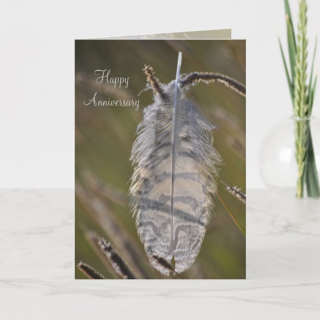 Cartão Aniversário da Spirit Feather (Frente)