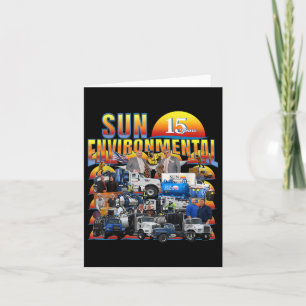 Cartão Aniversário da Sun Environmental Company V1