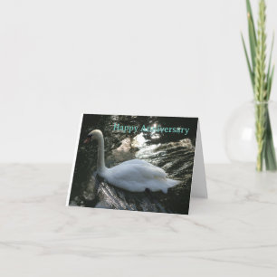 Cartão aniversário da swan