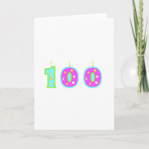 Cartão Aniversário de 100 anos