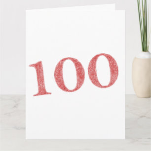 Cartão aniversário de 100 anos