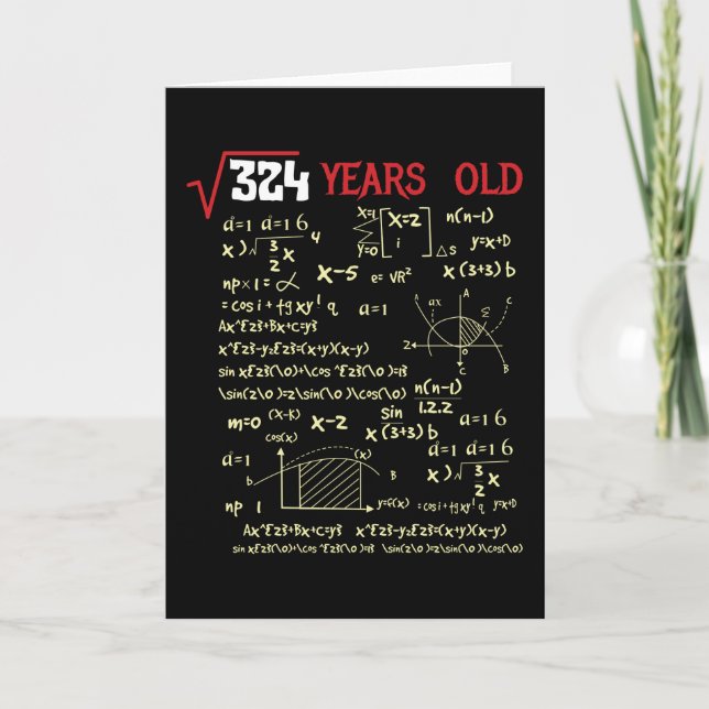 Cartão Aniversário de 18 anos (Frente)