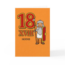 Aniversário de 18 anos – Numeral Romano XVIII Roma