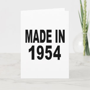 Cartão Aniversário de 1954
