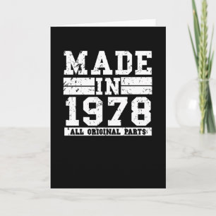 Cartão Aniversário de 1978