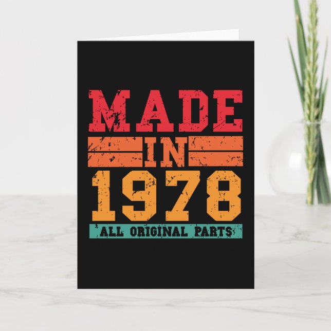 Cartão Aniversário de 1978 (Frente)