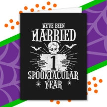 Aniversário de 1 ano de casamento Halloween Spookt