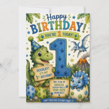 Aniversário de 1 ano Dino-Mite