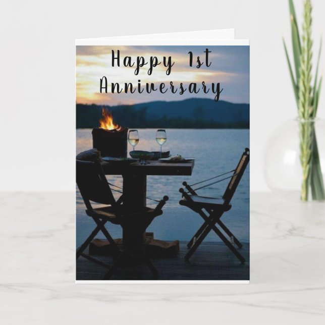 Cartão ANIVERSÁRIO DE 1rua DESEJA TEMPO DE CELEBRAR CARTÃ (Frente)