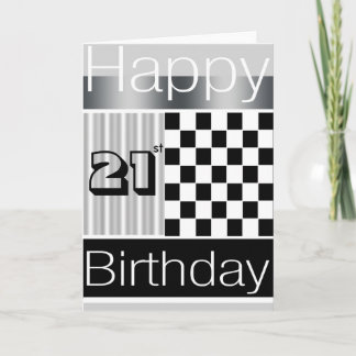 Cartão Aniversário de 21 anos